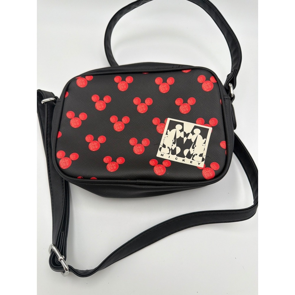 Dani by Danielle Nicole Disney Mickey Mouse Crossbody Bag Black Red Pattern
